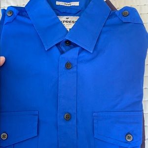 Electric blue medium fitted express military style